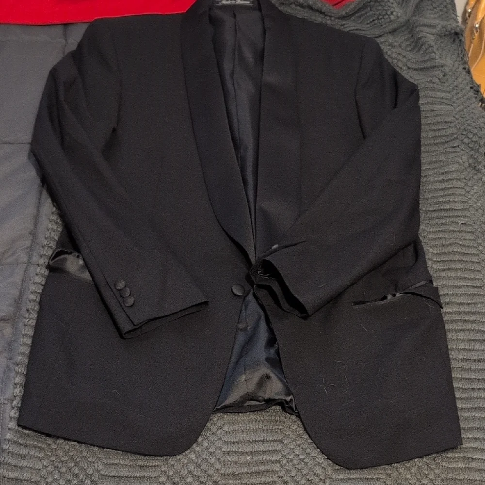 Authentic Balmain Mens Suit Blazer Sports Coat Jacket Size 44L Large Wool